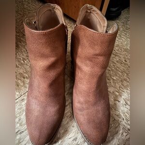 Express Tan Ankle Booties